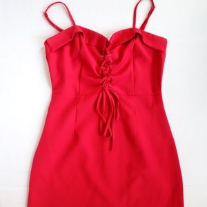 OMD Red Mini Dress